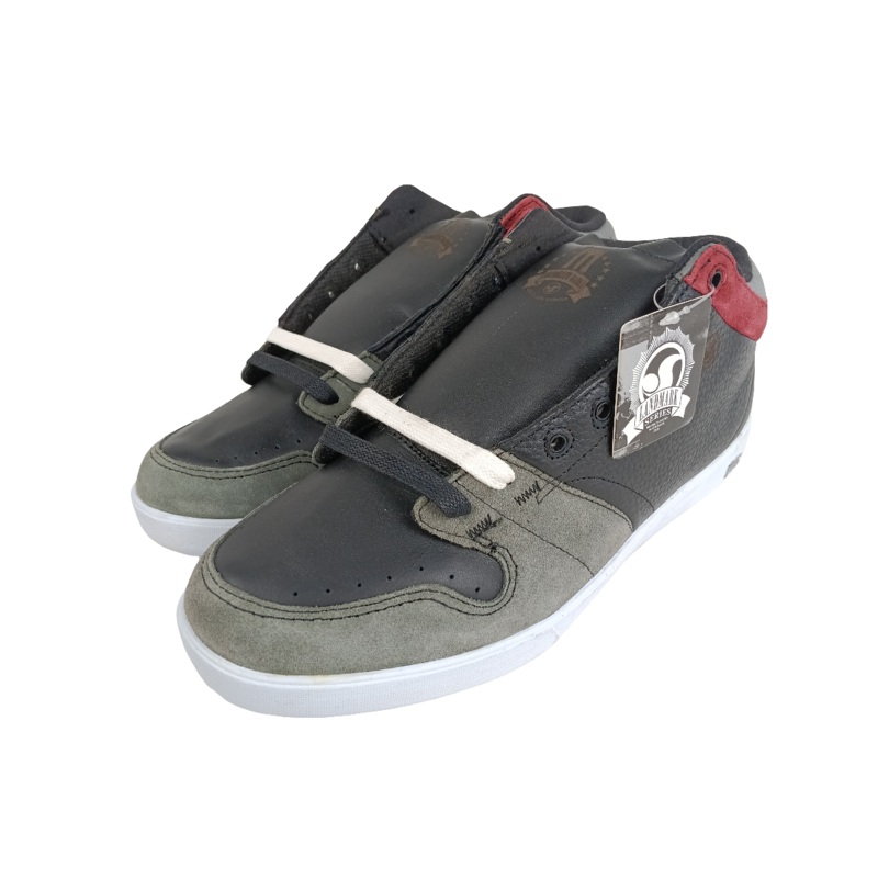 DVS Huf 5 Keith Hufnagel Black Grey Leather Size 10 Shoes