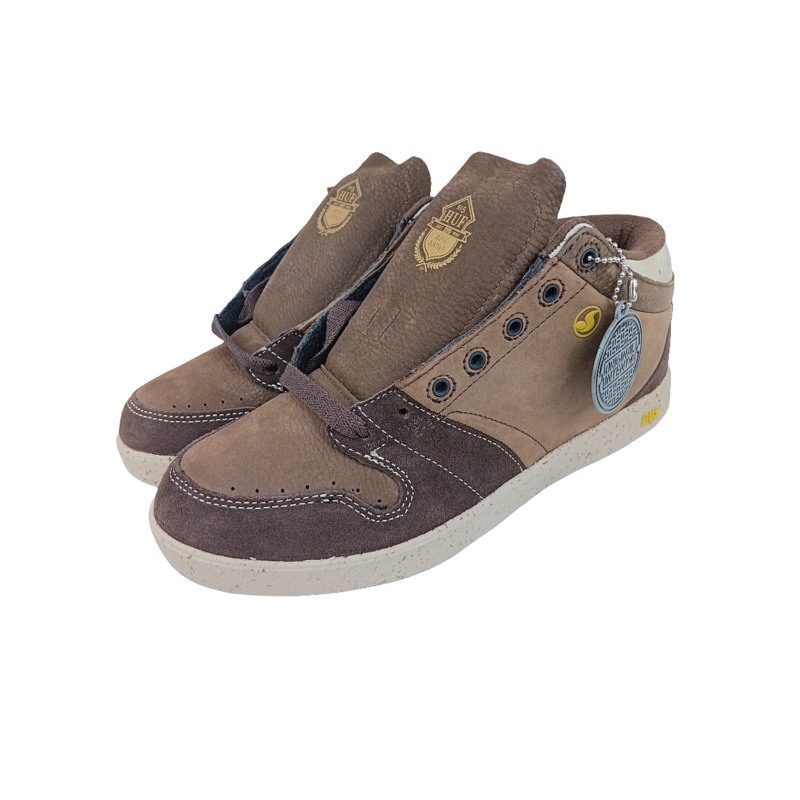 DVS Huf 5 Mid O.I. Keith Hufnagel Brown Leather Size 7.5 Shoes