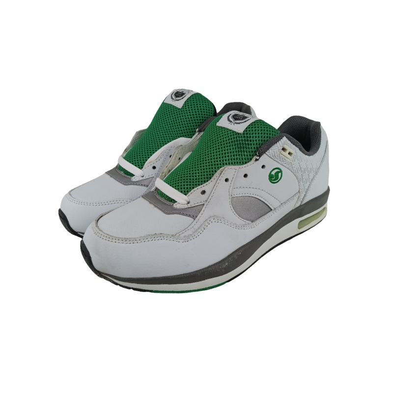 DVS Huf 5 Runner SMU Keith Hufnagel White Green Leather Size 8 Shoes