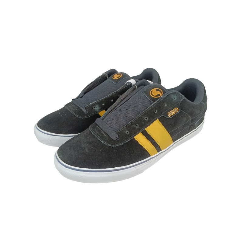 DVS Milan 2 CT Black Gold Suede Size 10.5 Shoes
