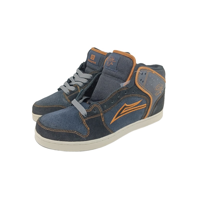 Lakai Telford High Royal Family Black Suede Blueprint Size 10 Shoes