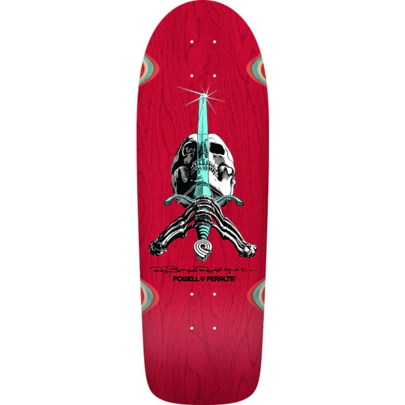 POWELL-PERALTA DECK OG RODRIGUEZ SWORD SPOON NOSE RED STAIN (10")
