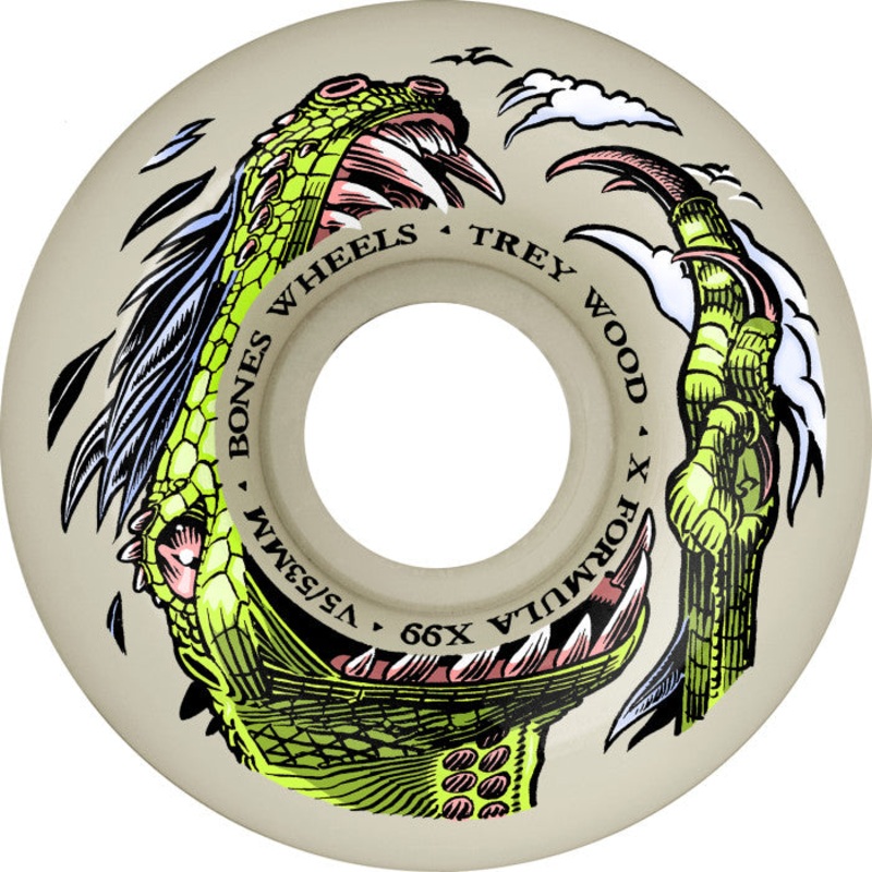 BONES WHEELS DINO-SORTAS X-FORMULA WOOD V5 SIDECUT 99A (53MM)
