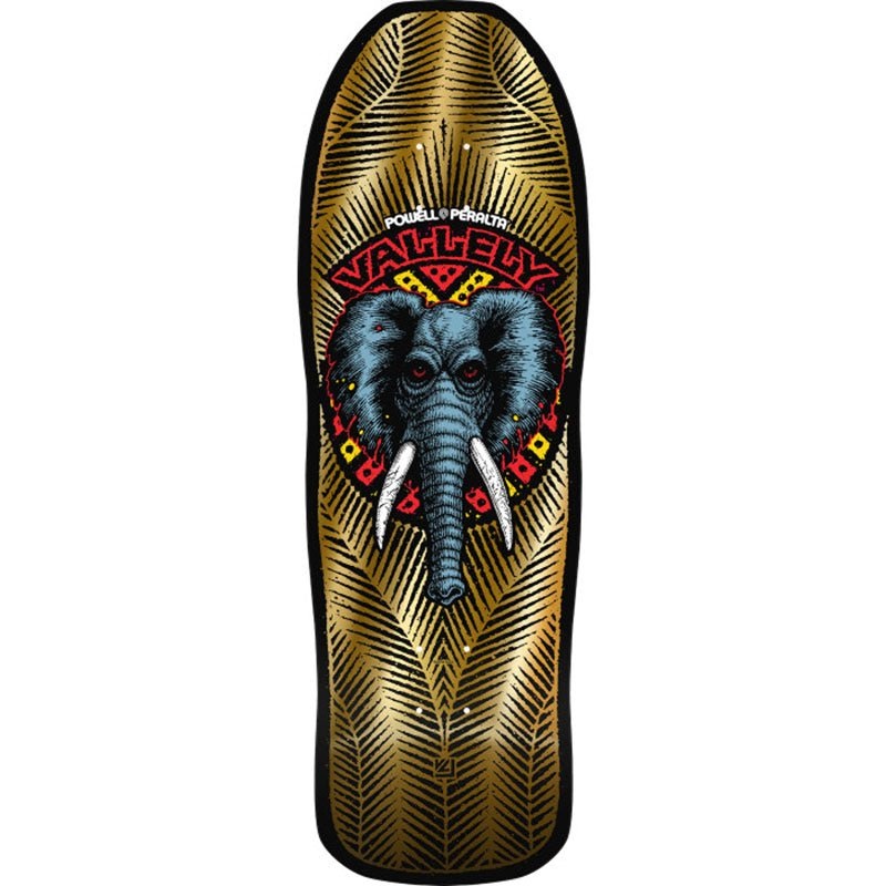 POWELL-PERALTA RE-ISSUE DECK VALLELY ELEPHANT GOLD FOIL (10")