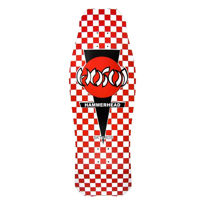 HOSOI DECK - OG HAMMERHEAD CHECKERBOARD RED (10.5")