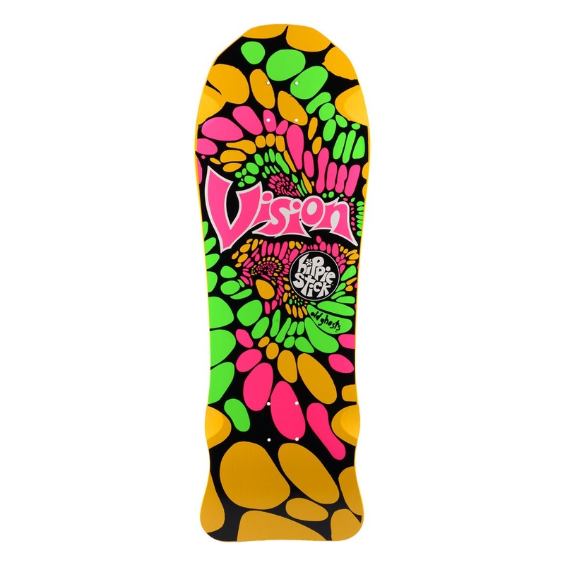 VISION DECK - HIPPIE STICK YELLOW (10")