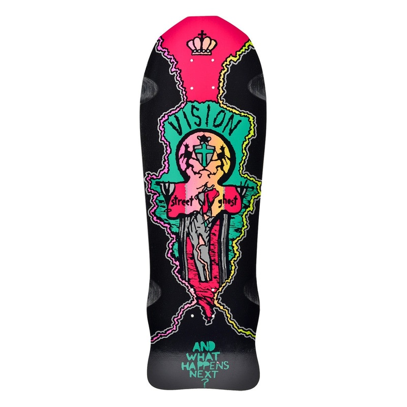 VISION DECK - STREET OLD GHOST BLACK (9.75")