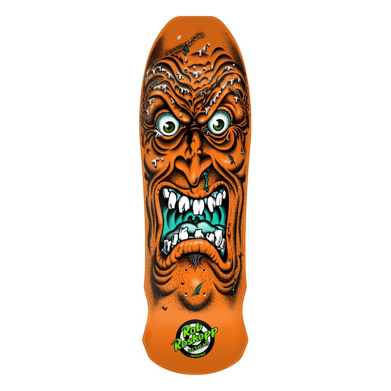 SANTA CRUZ REISSUE DECK ROSKOPP FACE ORANGE (9.5")