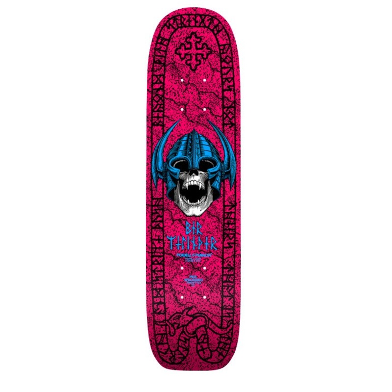 POWELL-PERALTA RETRO DECK - OG WELINDER NORDIC SKULL FREESTYLE HOT PINK