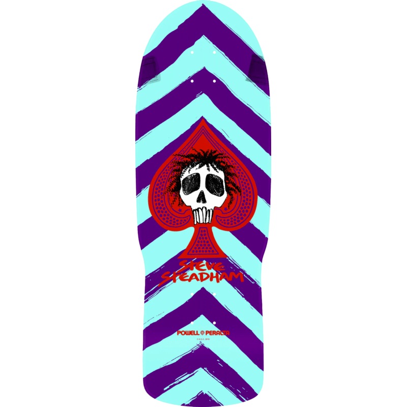 POWELL-PERALTA RETRO DECK - STEADHAM SPADE 12 PURPLE AQUA (10")