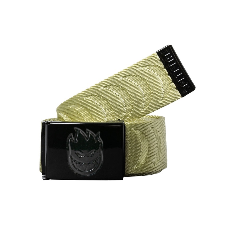 SPITFIRE BIGHEAD CRESCENT JAQUARD WEB BELT TAN