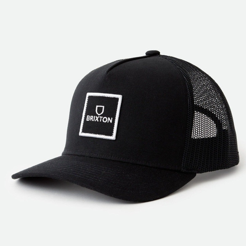 BRIXTON ALPHA BLOCK X C MP MESH CAP BLACK