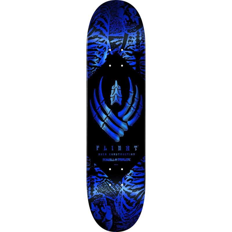 Flight Skeleton Blue 8.75'' Skateboard Deck